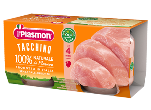 Plasmon Omogenizzato Tacchino 2 Vasetti da 80 g