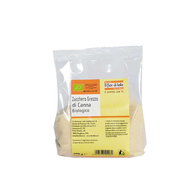 Fior Di Loto Zucchero Di Canna Grezzo Biologico 500 g