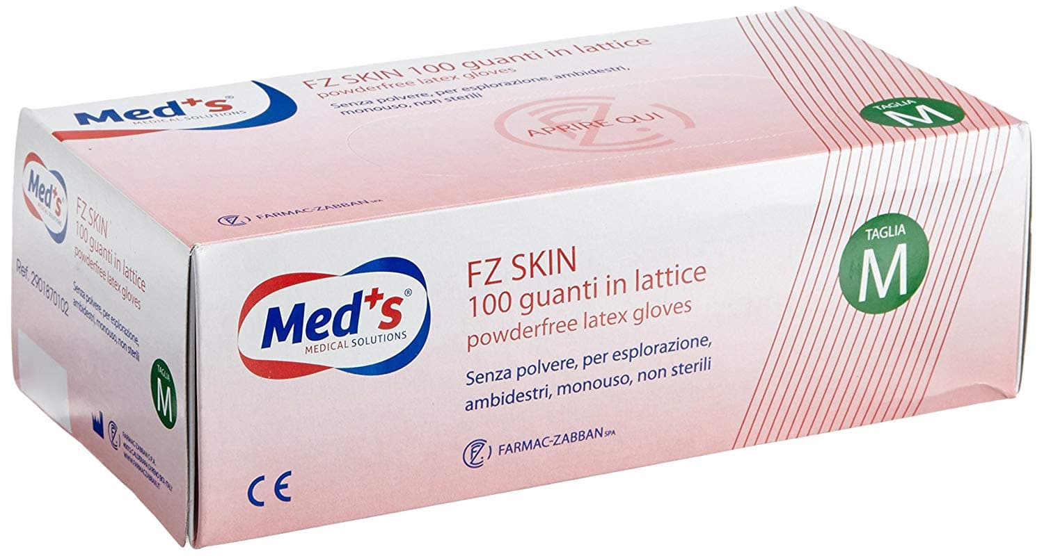 Farmac-Zabban Guanti In Lattice Senza Polvere Taglia M 100 Pezzi