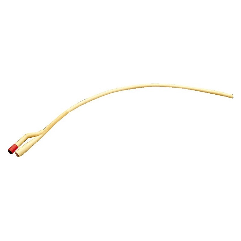 Catetere foley a 2 vie a palloncino in lattice siliconato ch16