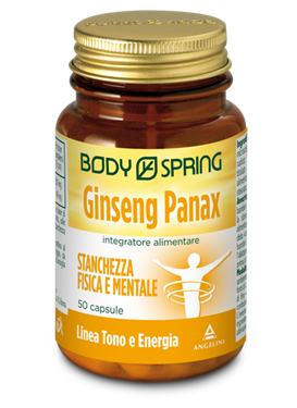 Body Spring Ginseng Panax Integratore per la Stanchezza 50 Capsule