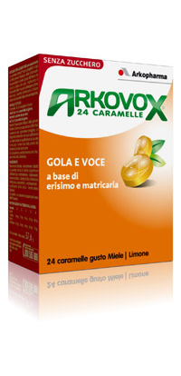 Arkovox Integratore Lenitivo Miele e Limone 24 Caramelle