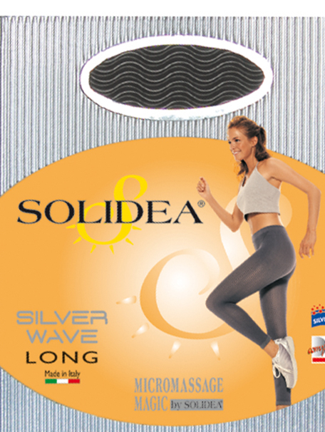Solidea Silver Wave Long Fuseau Micromassaggiante Anticellulite Colore Nero Taglia ML