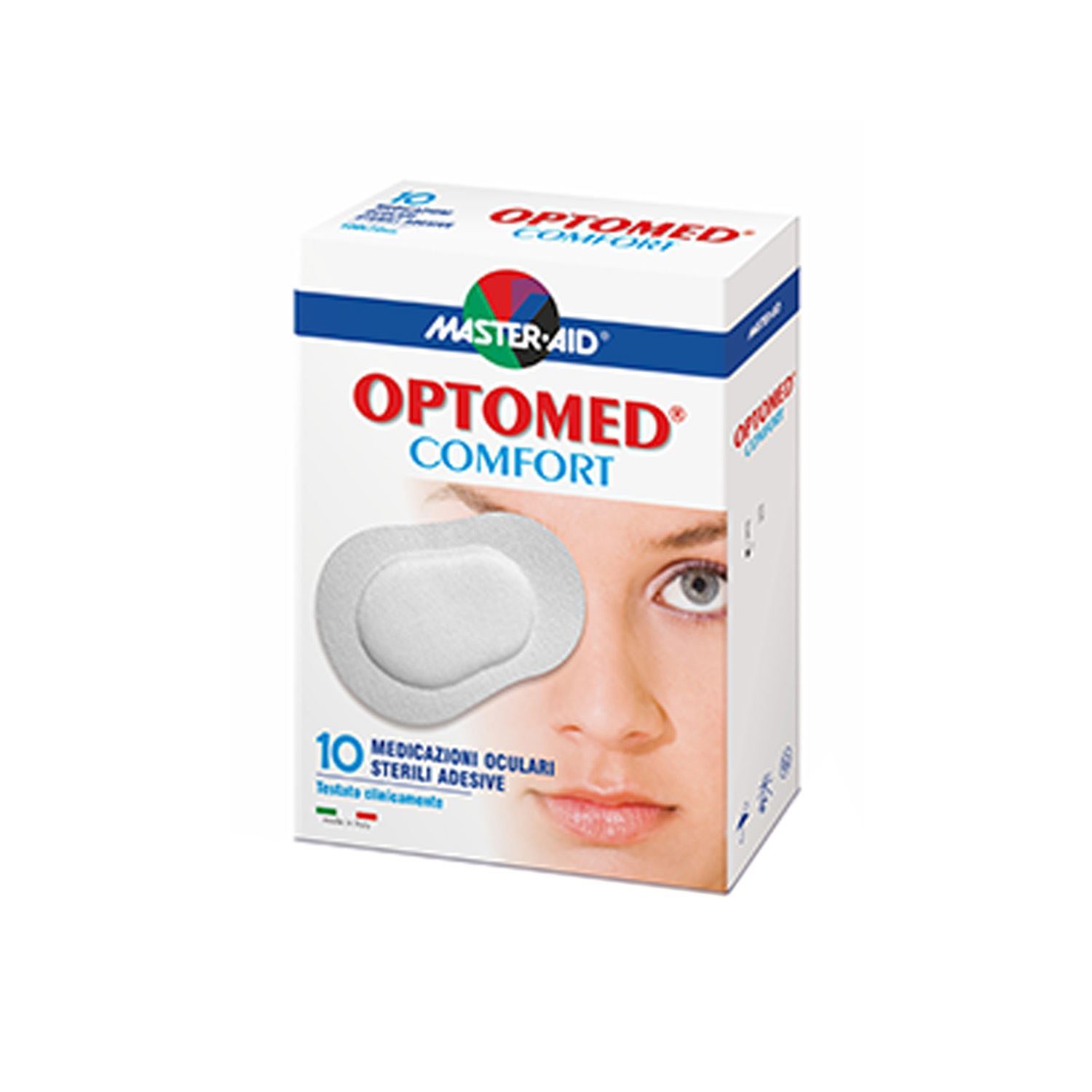 Optomed Comfort Complesso Oculare Sterile Autoadesive Protettivo 10 Compresse Oculari