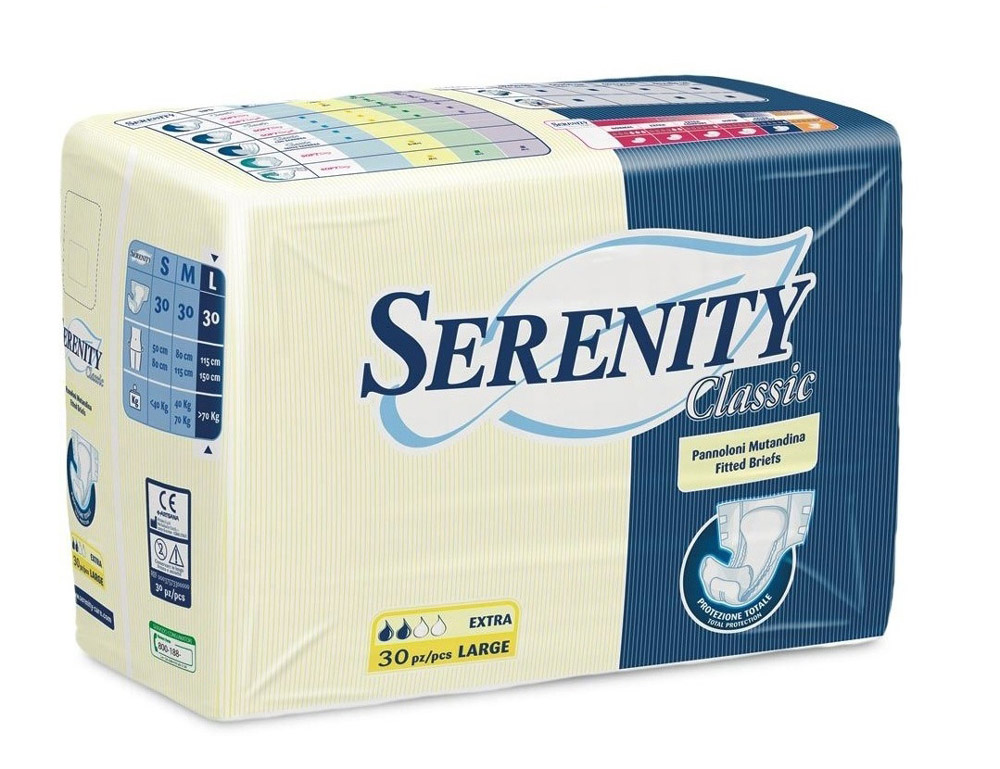 Serenity Classic Pannolone Mutandina Extra Taglia L 30 Pezzi