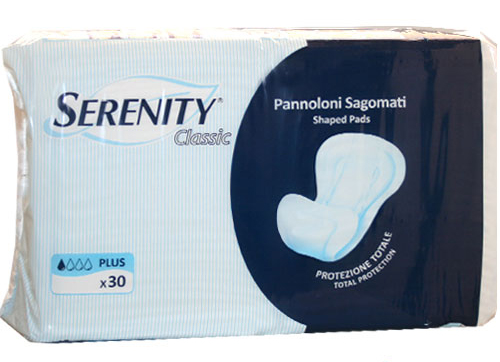 Serenity Classic Pannolone Sagomato Plus 30 Pezzi