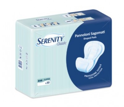 Serenity Classic Pannolone Sagomato Super 30 Pezzi