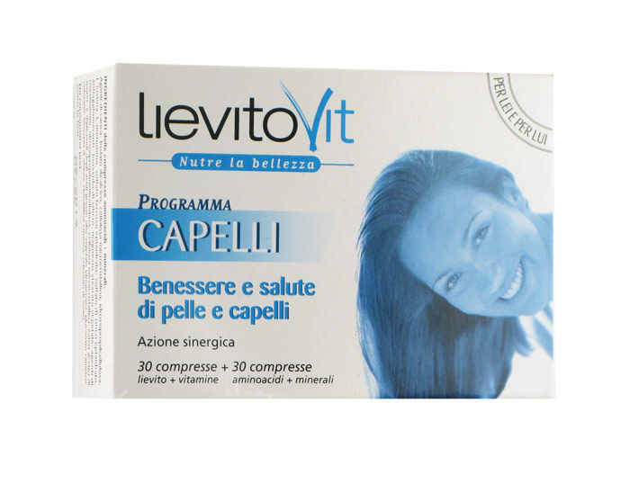 Lievitovit Programma Capelli  Integratore Benessere Capelli Pelle Unghie 60 Compresse
