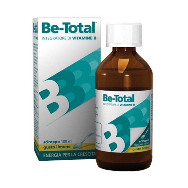 Be-Total Sciroppo Integratore Alimentare Vitamina B Sistema Immunitario Bambini Limone 100 ml