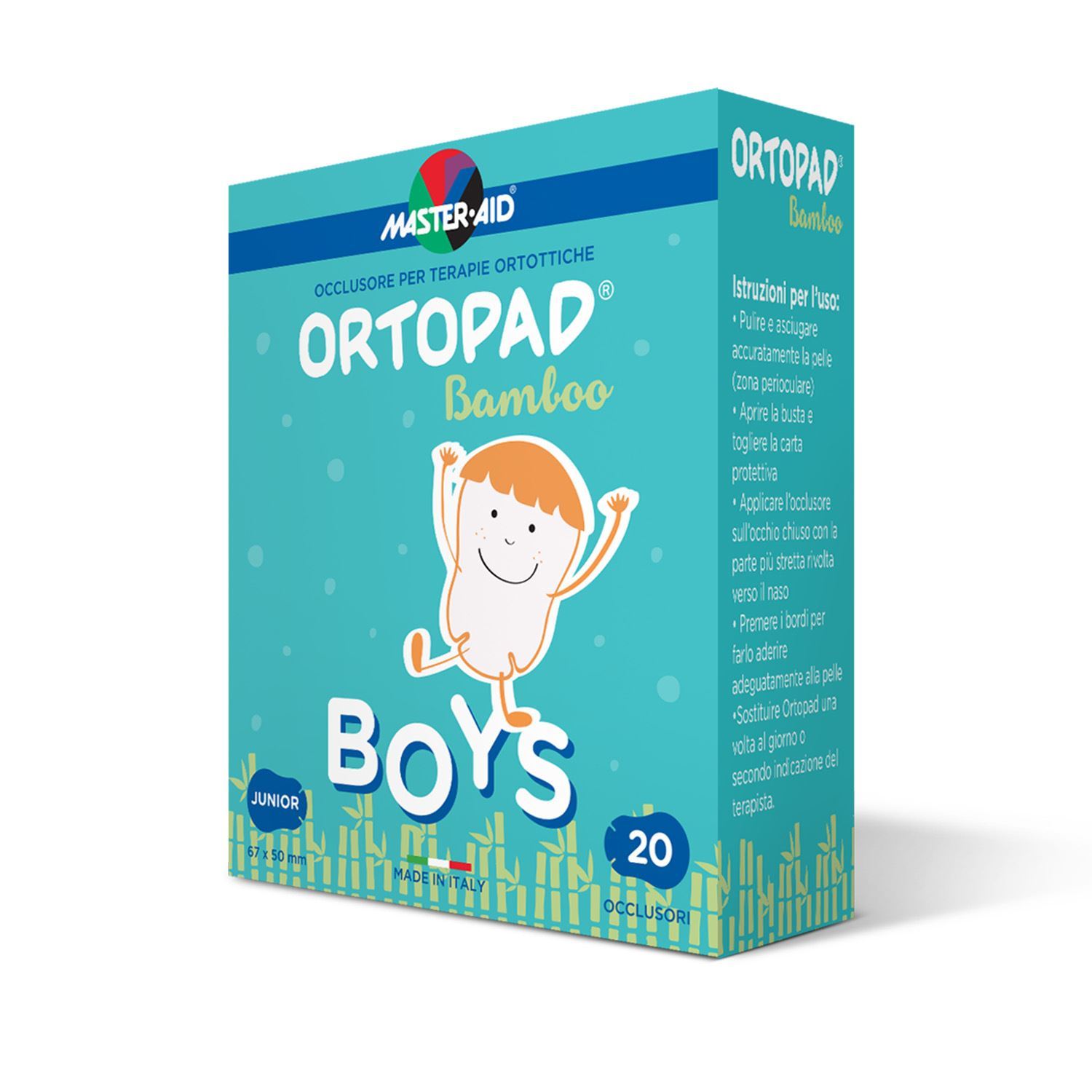 Ortopad Boys Occlusore Ortottico 20 Pezzi