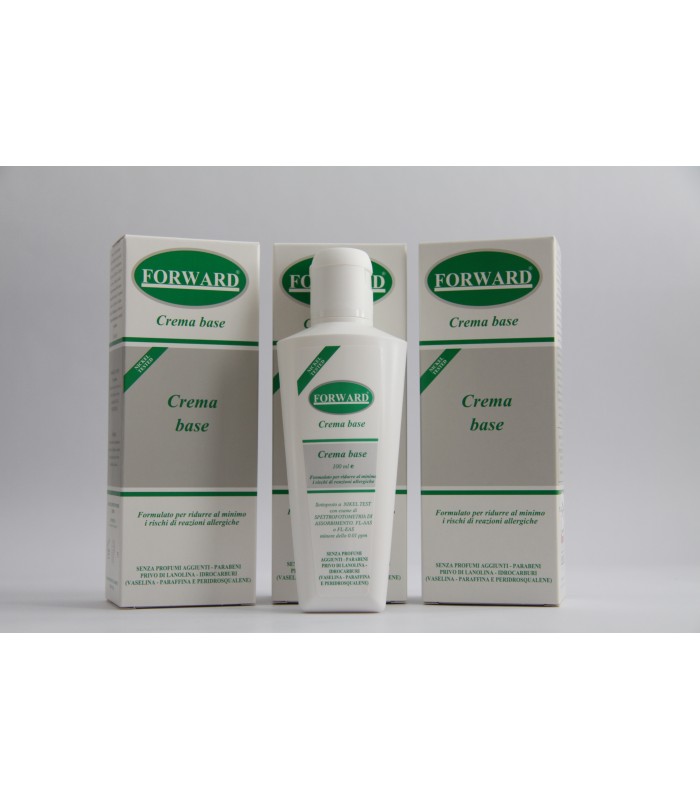 Forward Crema Base 100 ml - Formulata per ridurre al minimo i rischi di reazioni allergiche
