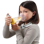 L'Espace Maschera Distanziatore Pediatrica Per Inalatori Giallo 2-6 Anni