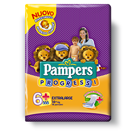 PAMPERS PROGRESSI PLAYTIM XL18