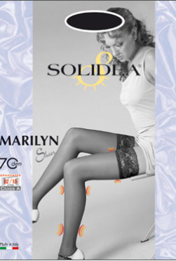 Marilyn 70 sheer calza autoreggente blu4