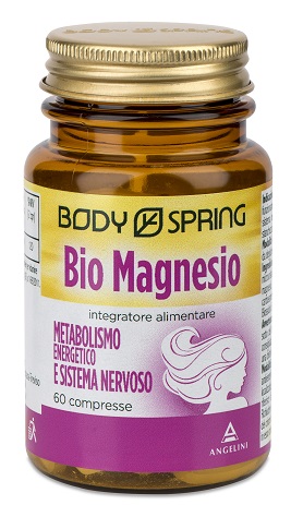 Body Spring Bio Magnesio Integratore Metabolismo Energetico e Sistema Nervoso 60 Compresse