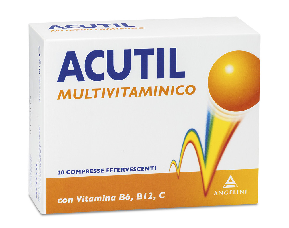 Acutil Multivitaminico Integratore Energetico 20 Compresse Effervescenti