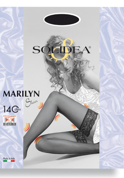 Marilyn 140 Calza Autoreggente Blu Scuro 2 - M