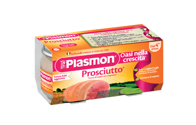 Plasmon Omogenizzato Prosciutto 2 Vasetti per 80 g