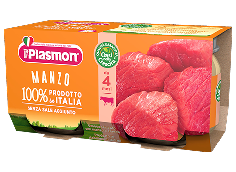 Plasmon Omogenizzato Manzo 2 Vasetti da 80 g