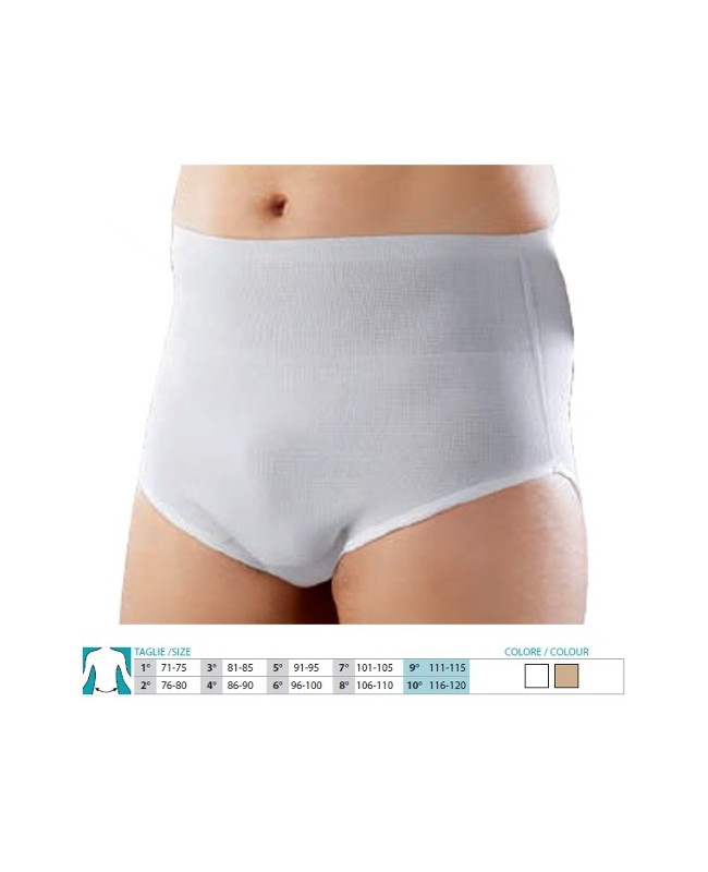 Orione 307 slip uomo contenitivo chiuso bianco 2