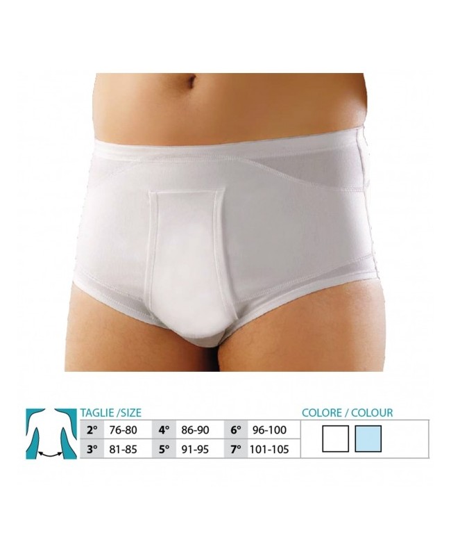 Orione 510 slip uomo contenitivo aperto in cotone bianco 3