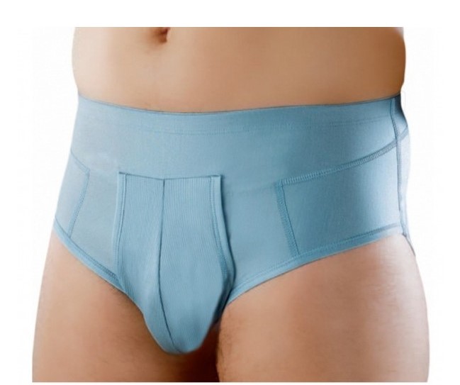 Orione 515 cintoslip erniario uomo aperto con pelotte in cotone bianco 7