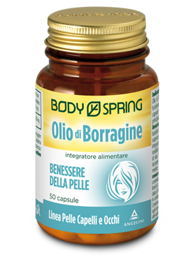 Body Spring Olio di Borragine Integratore Benessere della Pelle 50 Capsule