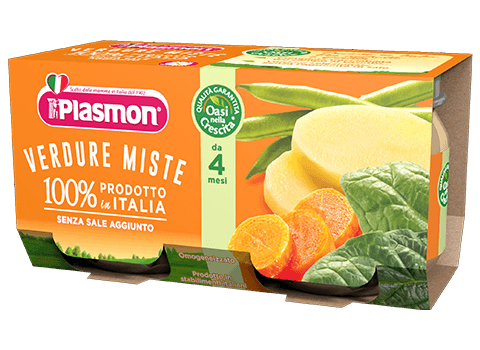 Plasmon Omogenizzato Verdure Miste 2 Vasetti da 80 g