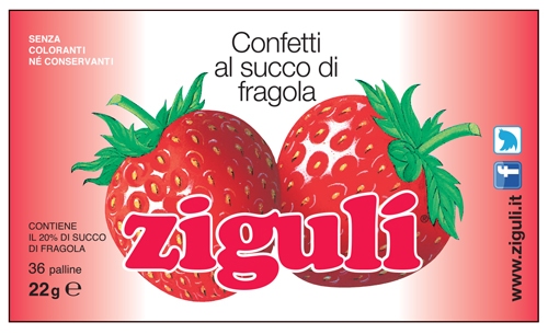 Zigulì Fragola Blister 36 Palline