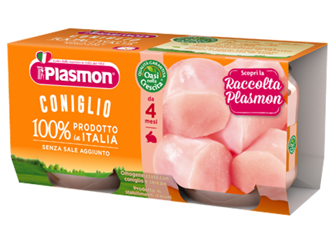 Plasmon Omogenizzato Coniglio 2 Vasetti da 80 g