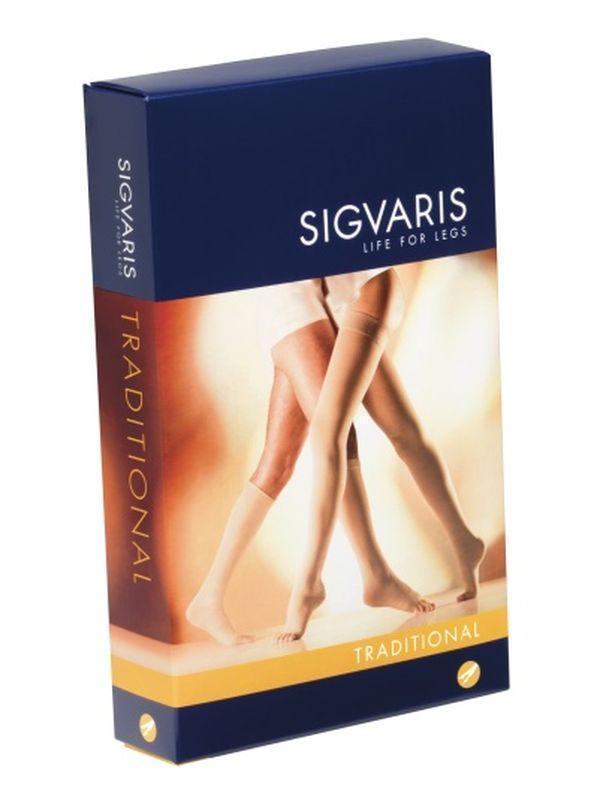 Sigvaris 504 ccl3 gambaletto traditional lungo punta aperta beige l