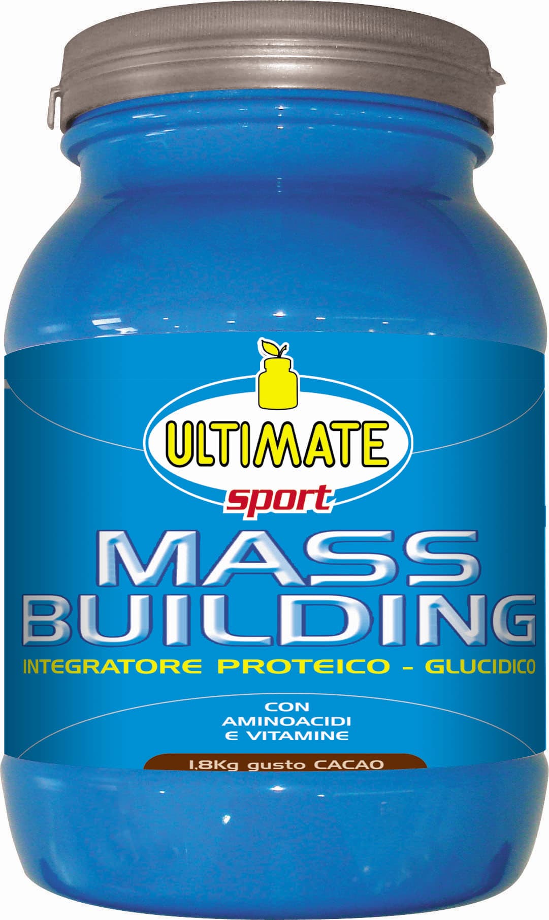 Ultimate Italia Mass Building Integratore Proteine Aumento Massa Muscolare Gusto Cacao 1,8 kg