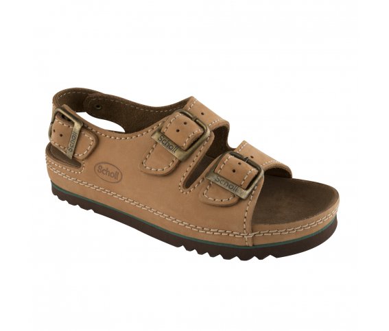 Dr. Scholl Airbag Nubuck Sandalo Cuoio Con Cinturino n°39