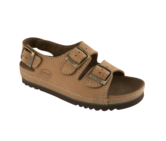 Dr. Scholl Airbag Nubuck Sandalo Cuoio Con Cinturino n°43