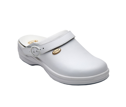 Dr. Scholl New Clog Bonus Liscio Pelle Bianco n°43