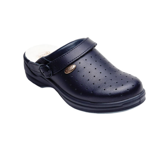 Dr. Scholl New Clog Bonus Fori Pelle Blue Navy n°46