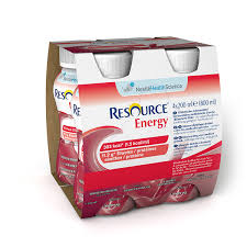 Resource Energy Fragola Lampone Bevanda Ipercalorica Iperproteica 4x200 ml