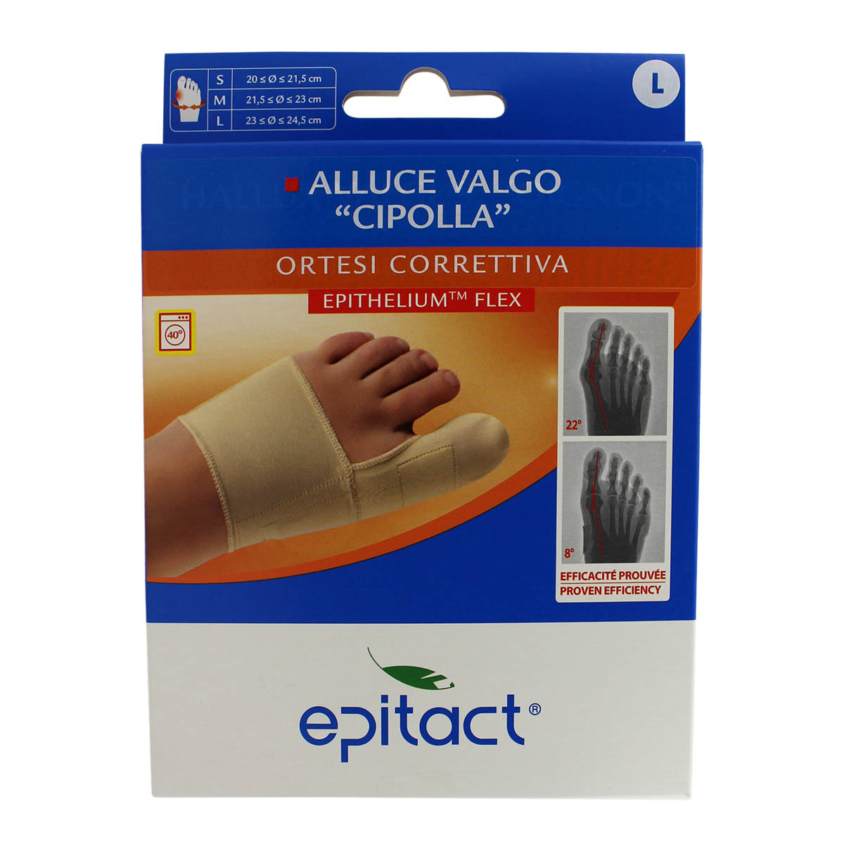 Epitact Ortesi Correttiva Alluce Valgo Taglia L