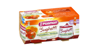 Plasmon Sughetto Pomodoro E Verdure 2x80 g +10m