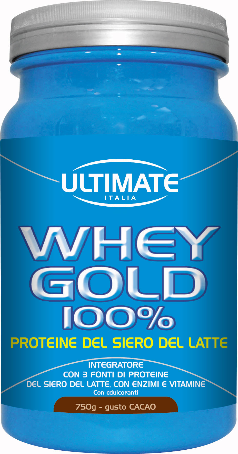 Ultimate Whey Gold 100% Integratore Di Proteine Gusto Cacao 750 g