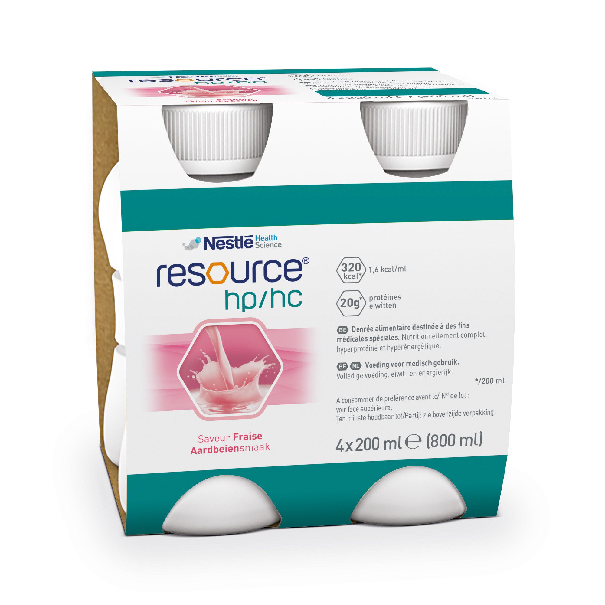 Resource HP/HC Gusto Fragola 4X200 ml