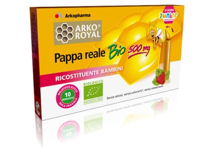 Arkoroyal Pappa Reale Bio 500 mg Integratore Ricostituente Bambini 10 Monodose