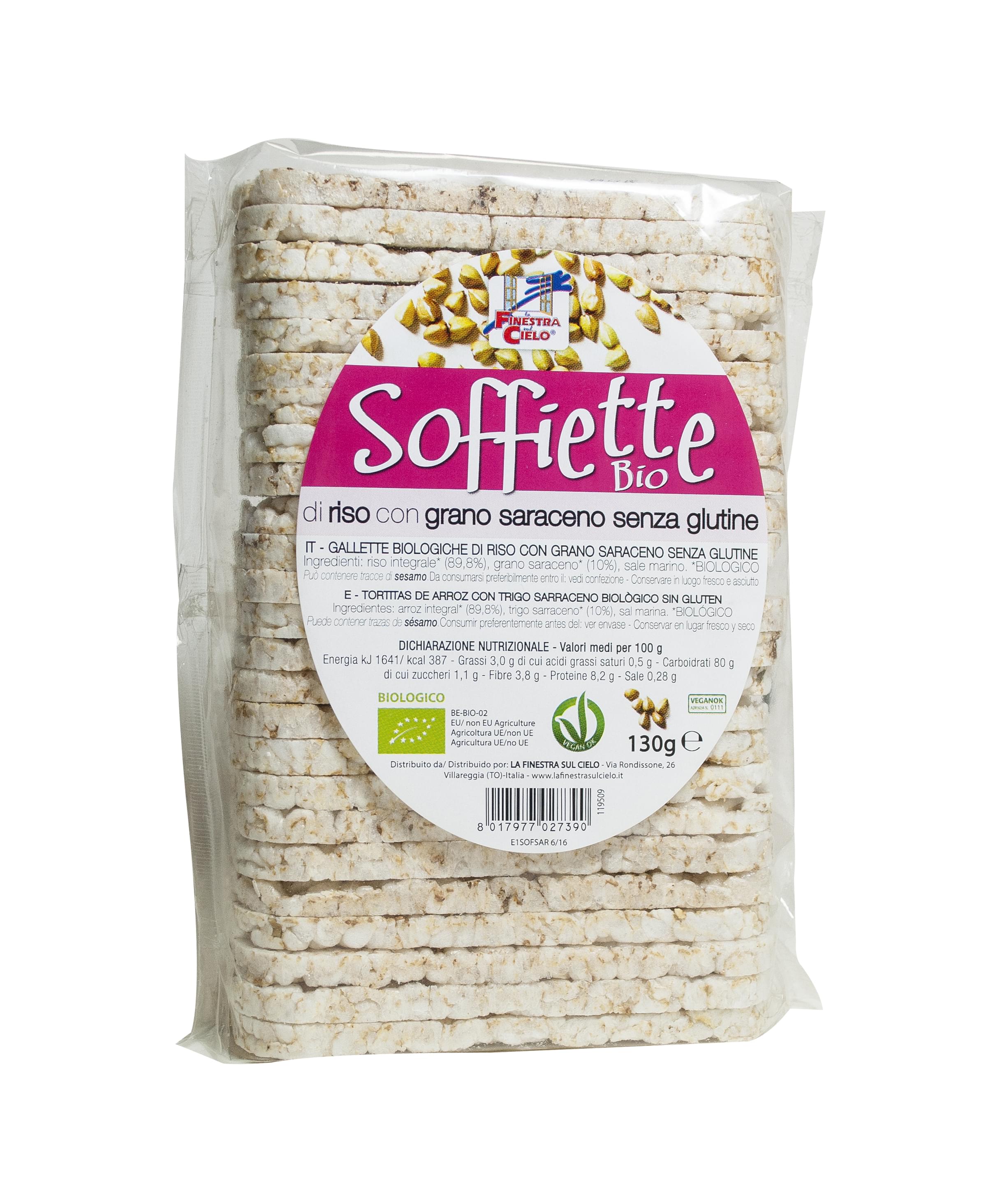 Soffiette Riso Gr Saraceno Bio