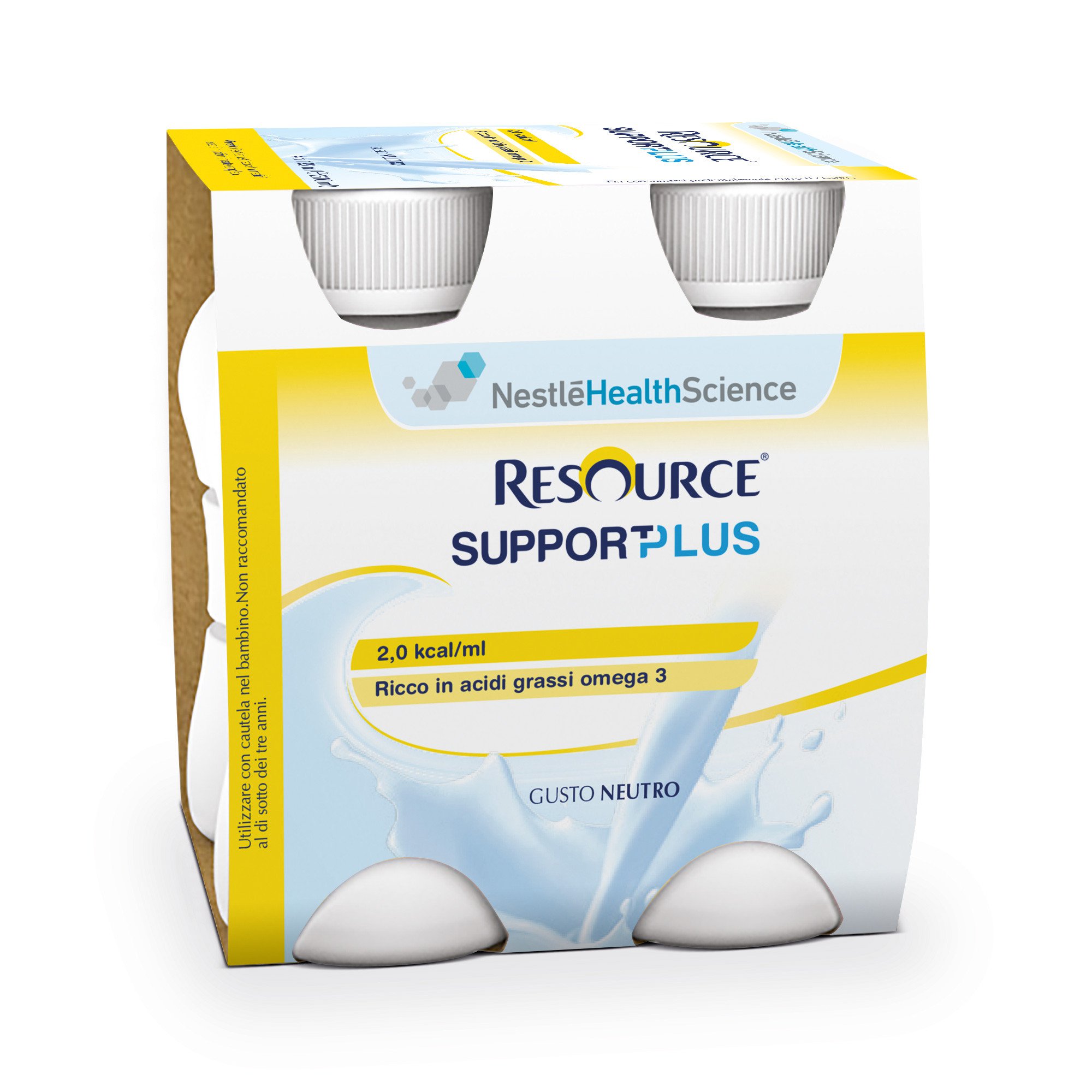 Resource Support Plus Neutro Bevanda Ipercalorica e Iperproteica 4x125 ml