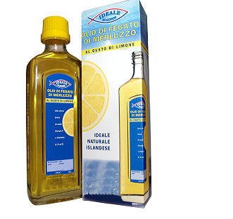 Ideale Islandese Olio Di Fegato Di Merluzzo Al Gusto Di Limone 240 ml