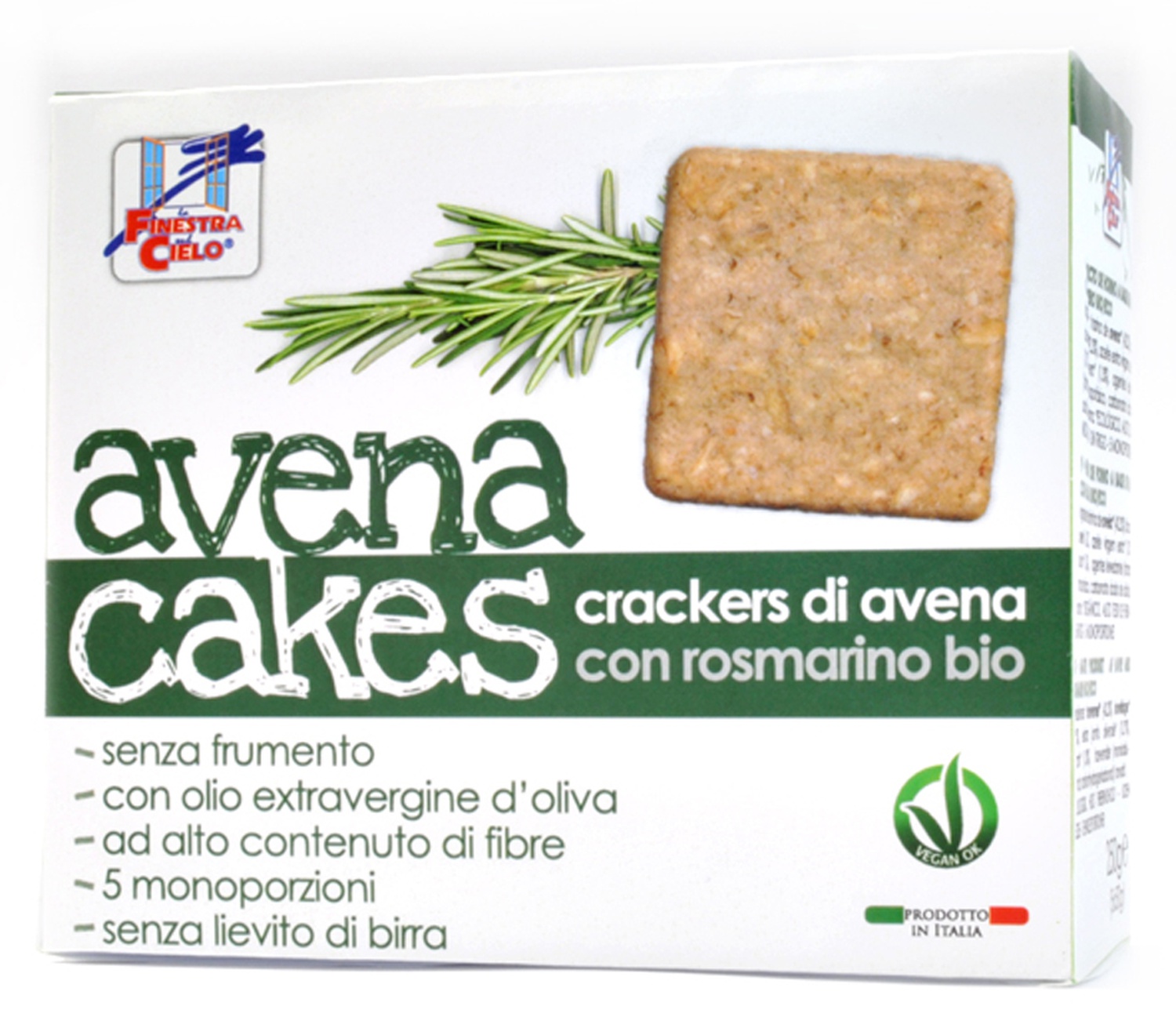 Crackers Avena Rosmarino Bio