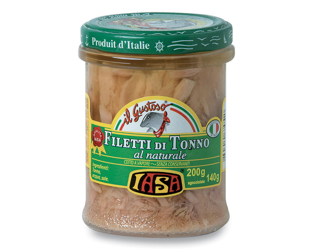 Filetti di tonno al naturale 200 g