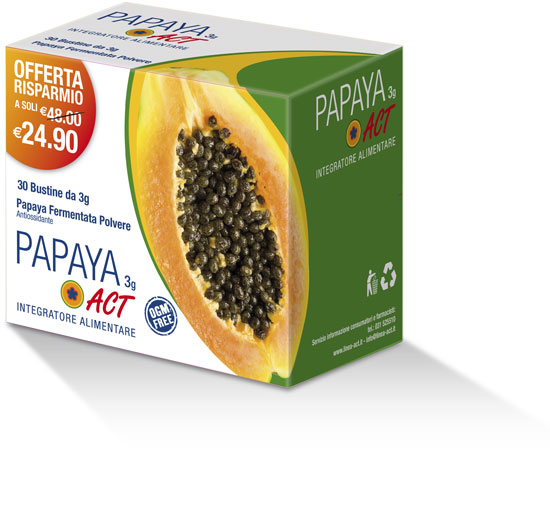 Papaya Act Integratore Metabolismo Energetico 30 Bustine
