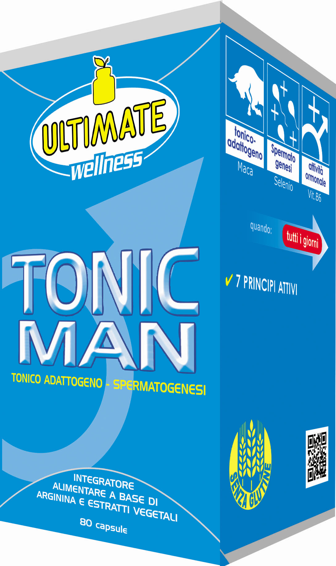 Ultimate Italia Tonic Man Integratore 80 Capsule