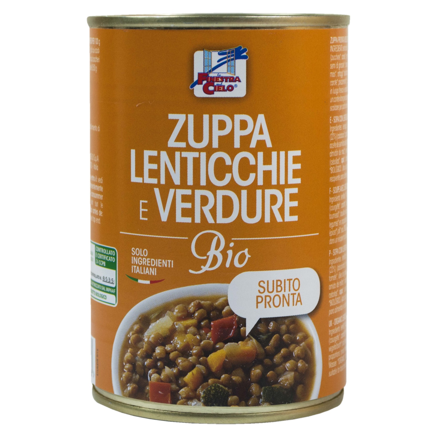 Zuppa Lenticchie Verdure Bio